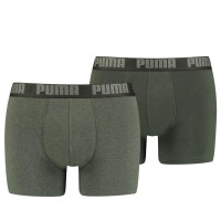 Puma Basic Boxershort 2P Green melange M