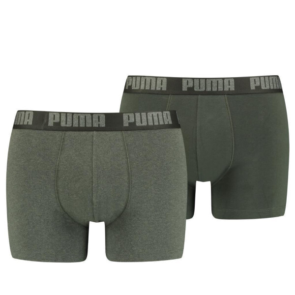 Puma Basic Boxershort 2P Green melange XL