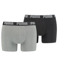 Puma Basic Boxershort 2P Dark grey melange XL