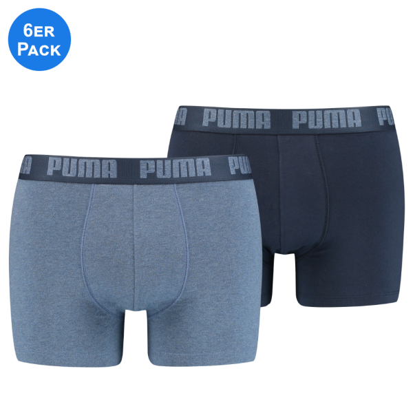 Puma Basic Boxershort 3x2er Pack Denim L