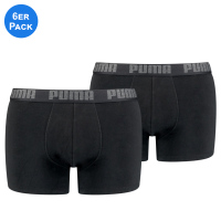 Puma Basic Boxershort 3x2er Pack Black/black L